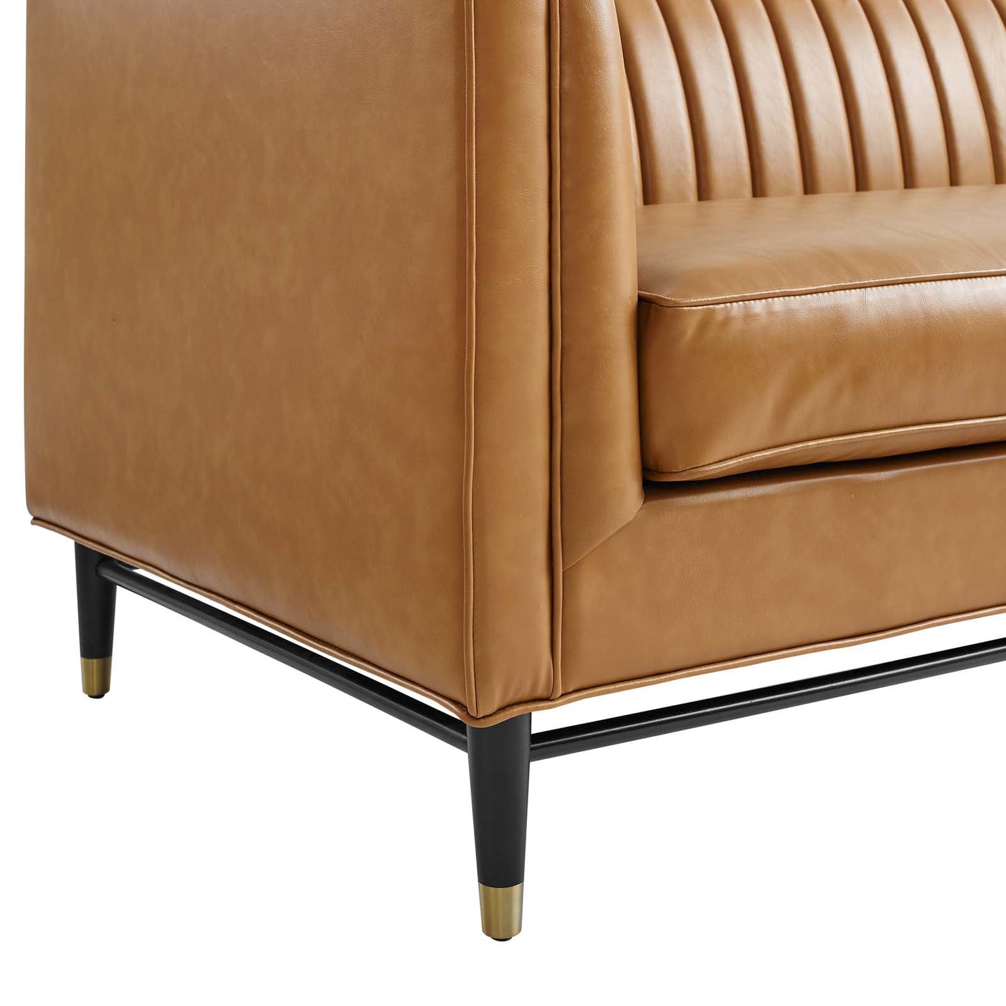 Devote Channel Tufted Vegan Leather Sofa By Modway | Sofas |