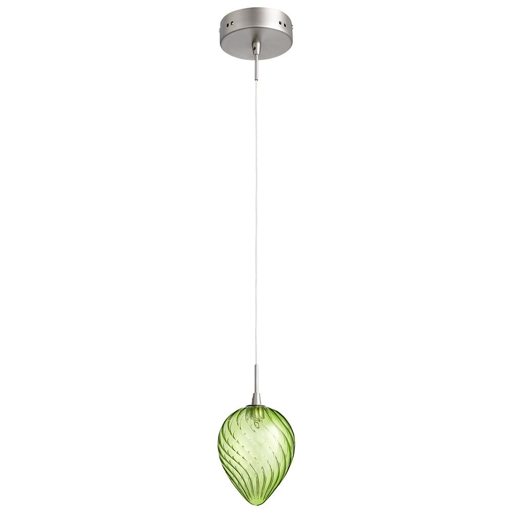 Cyan Design 1 Light Green Spheroid - Satin Nickel