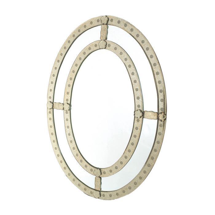 Oval Antique Trimmed Mirror by GO Home