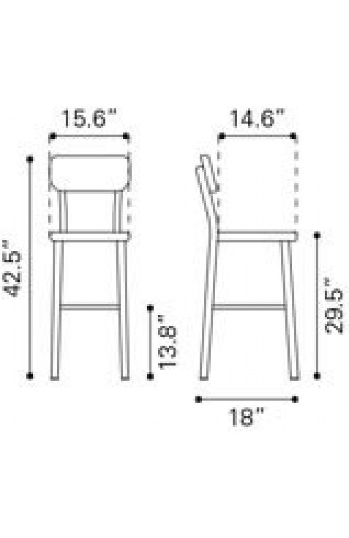 Zuo Winter Bar Chair