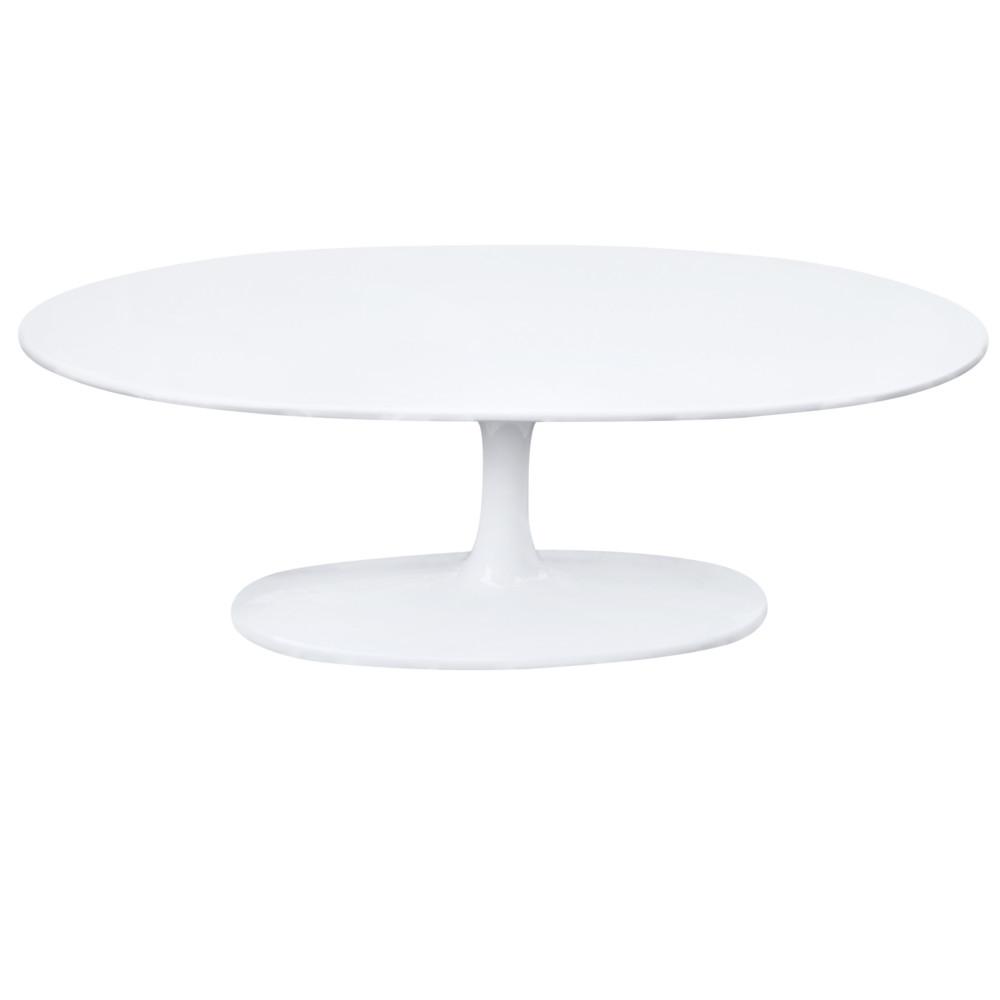 Fine Mod Imports Flower Coffee Table Oval Fiberglass