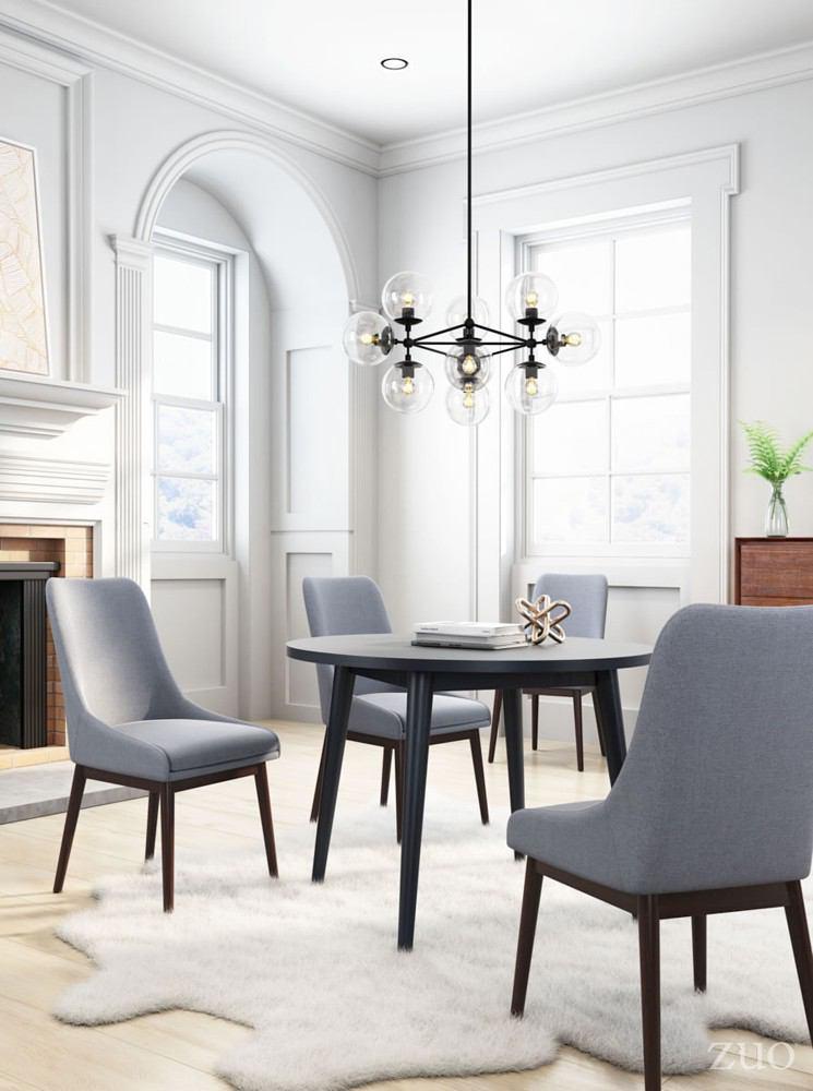 Zuo Raven Round Dining Table Black