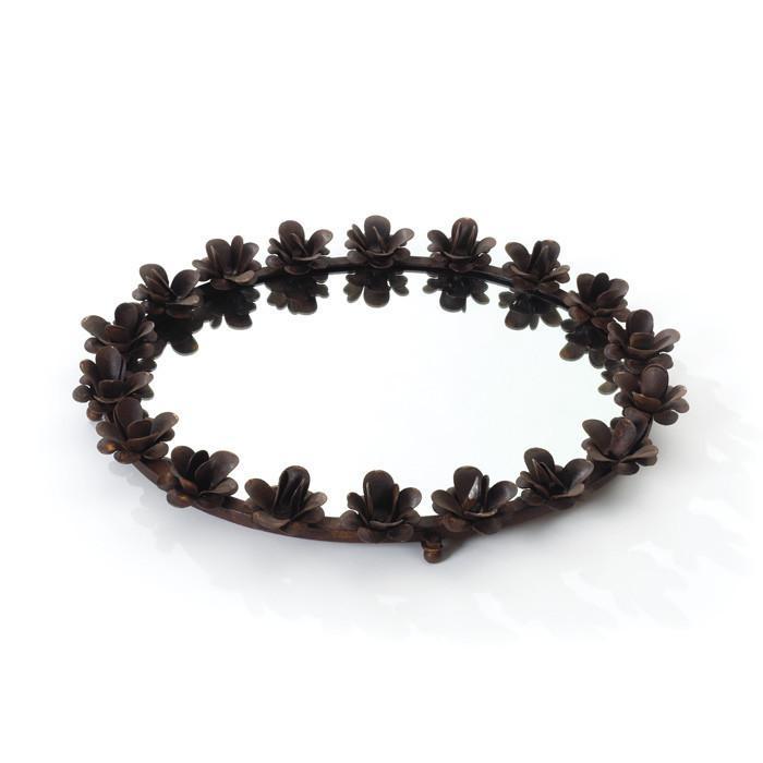 Rose Garden Mirror Tray by GO Home