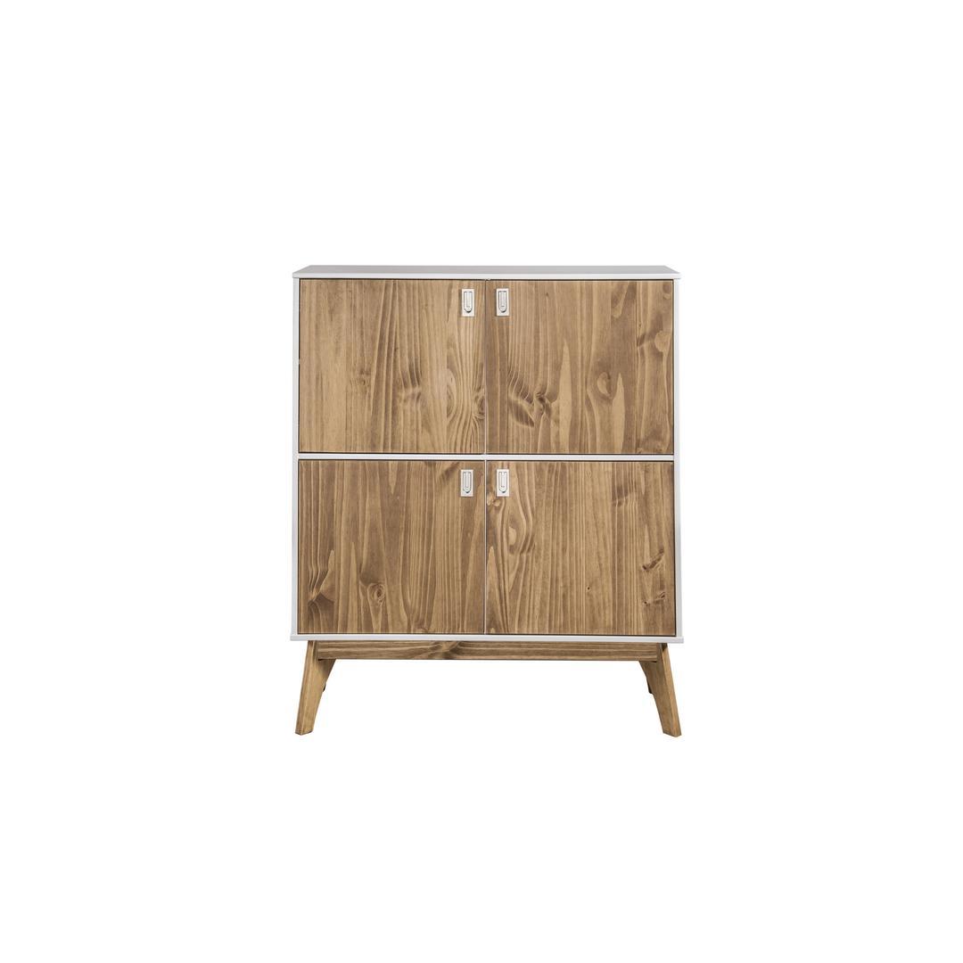 Manhattan Comfort Rustic Mid-Century Modern Jackie 49.4" High Dresser Cabinet