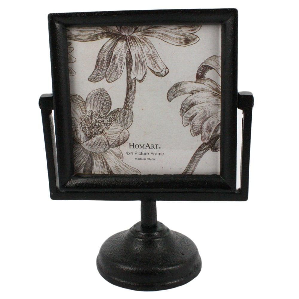 HomArt Heirloom Picture Frame - Black - 4x4 - Set of 2