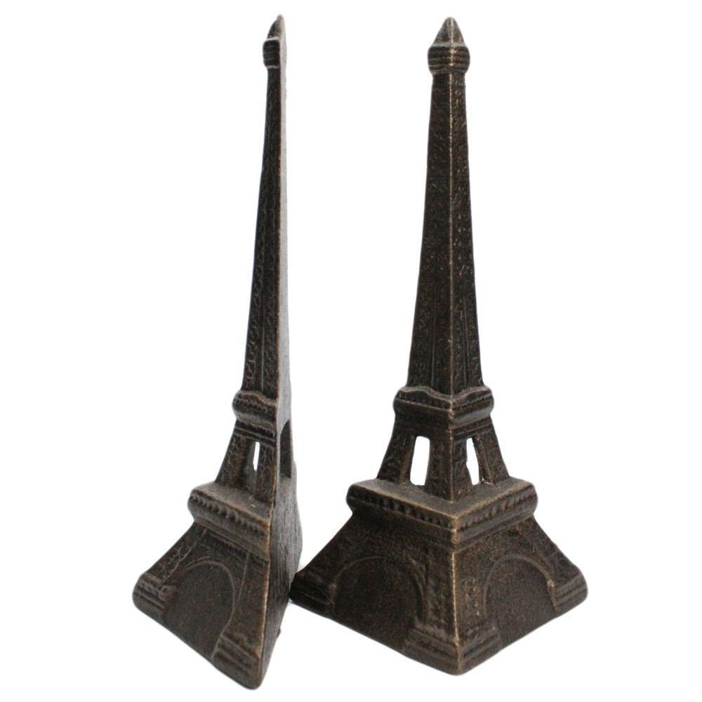 HomArt Eiffel Tower Bookends - Cast Iron - Bronze