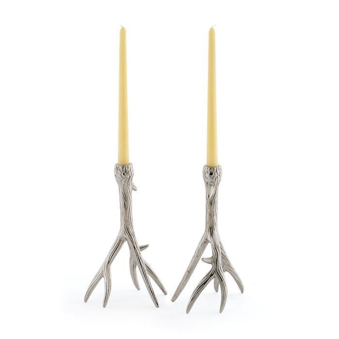 Pair Of Outback Candleholders by GO Home