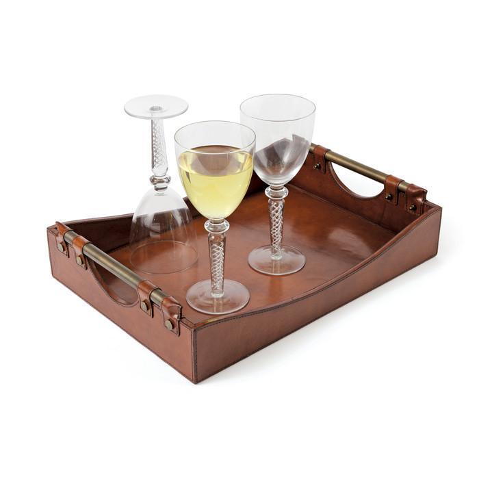 Leather Wave Tray by GO Home