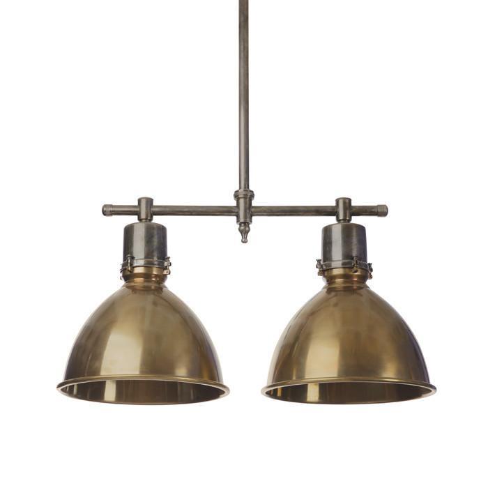 Double Brass Ceiling Light by GO Home