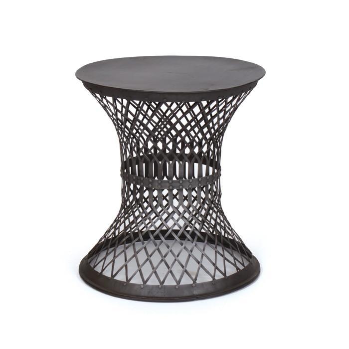 Iron Lattice Side Table by GO Home