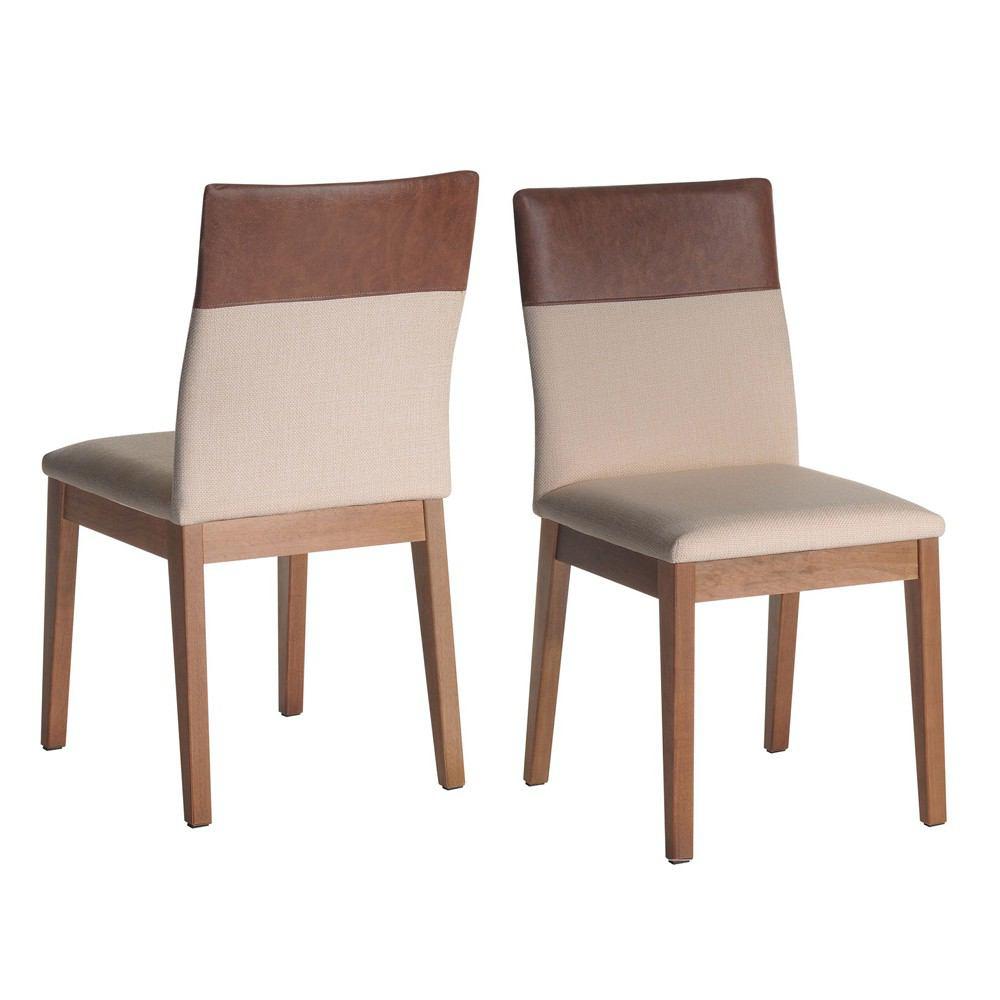 Manhattan Comfort 7-Piece Lillian 62.99" and Duke Dining Set with 6 Dining Chairs