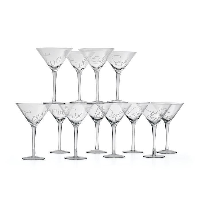 Set Of 12 Martinez Martini Glasses by GO Home