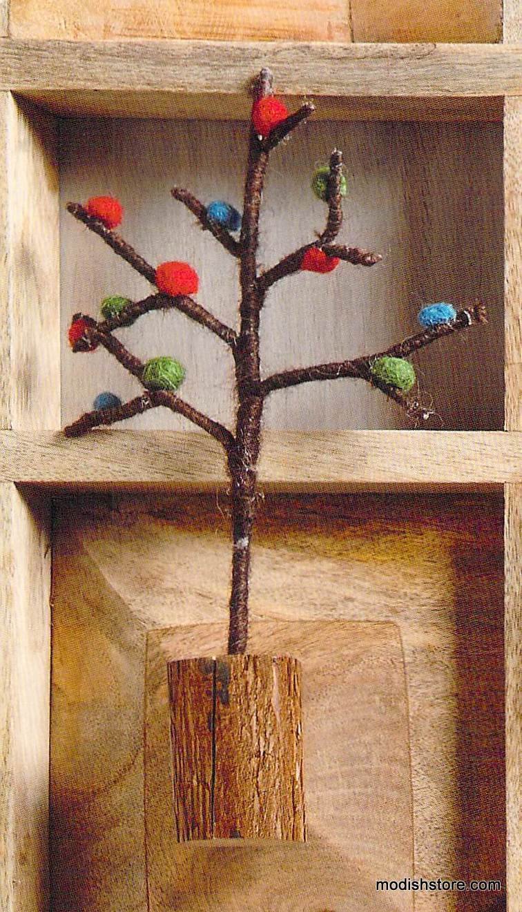 Roost Pompom Trees - Set Of 9