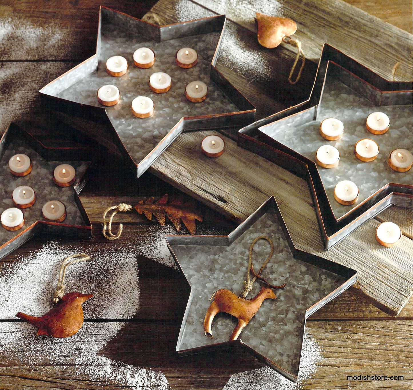 Roost Rustic Copper Ornaments