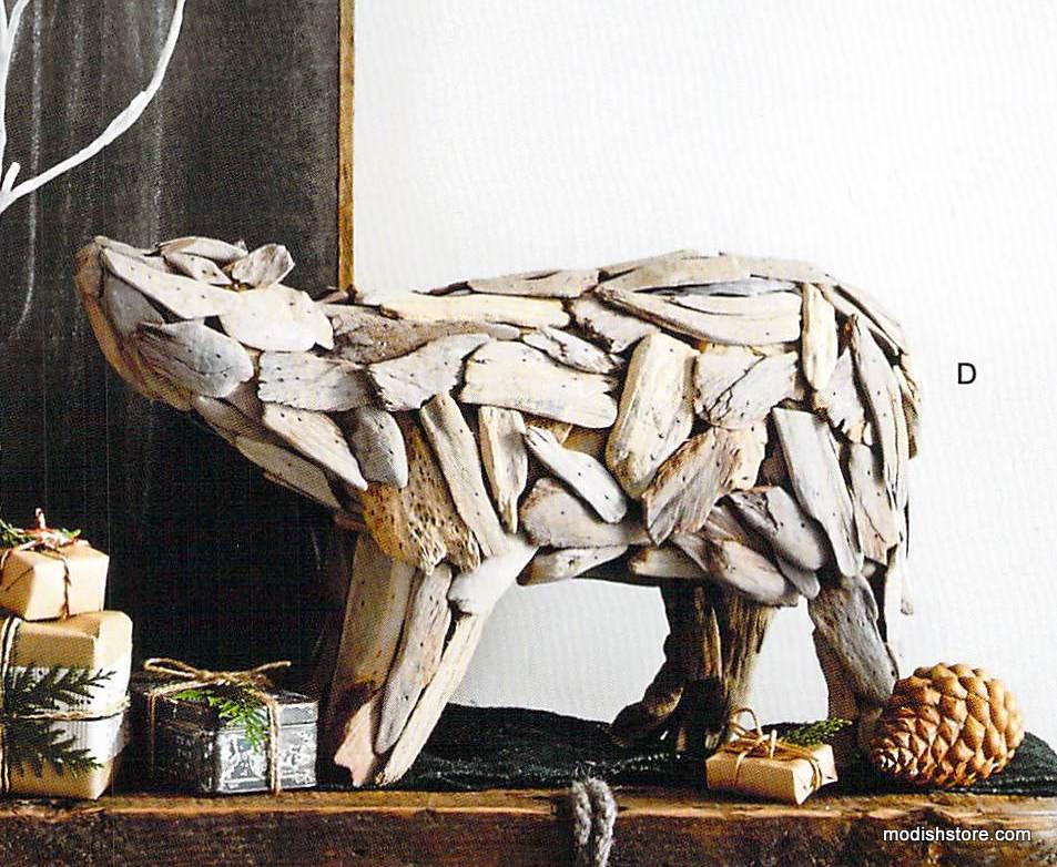 Roost Driftwood Polar Bears