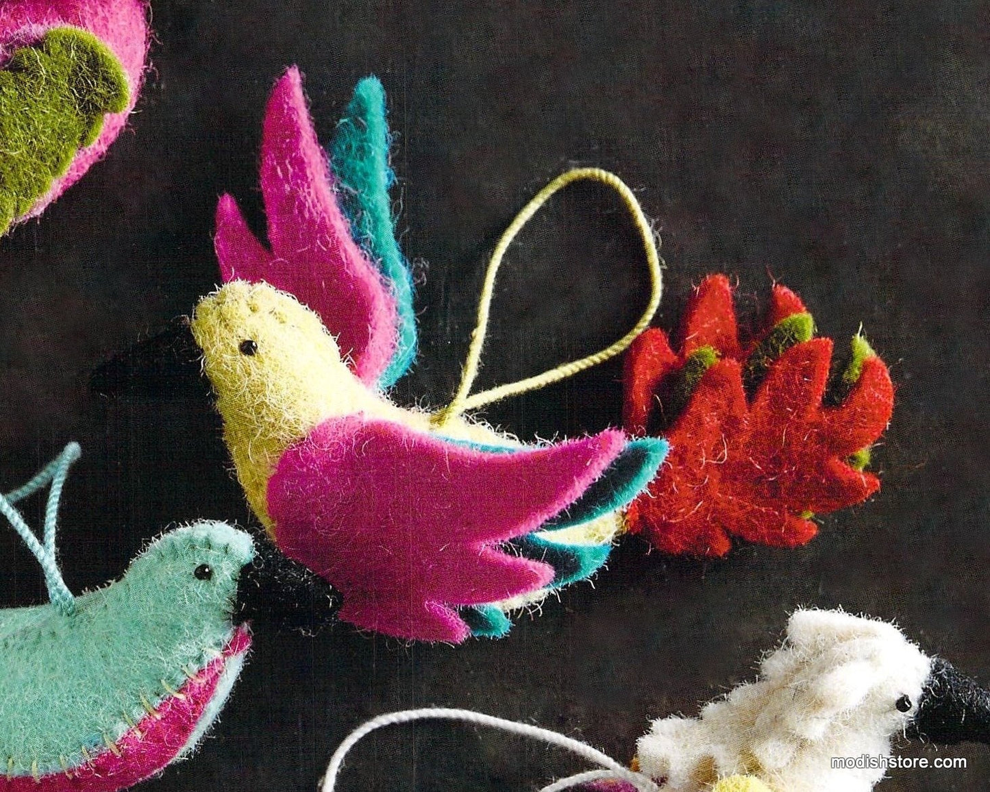 Roost Bird of Paradise Ornaments - Set Of 10