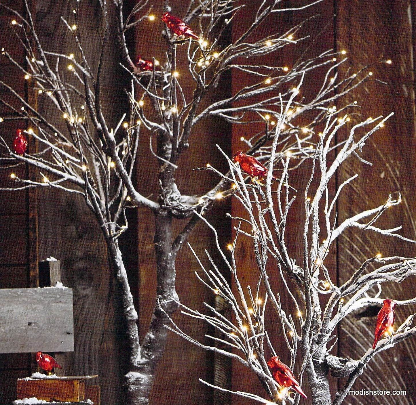 Roost Mercury Glass Cardinal Clip-On Ornaments - Set Of 3