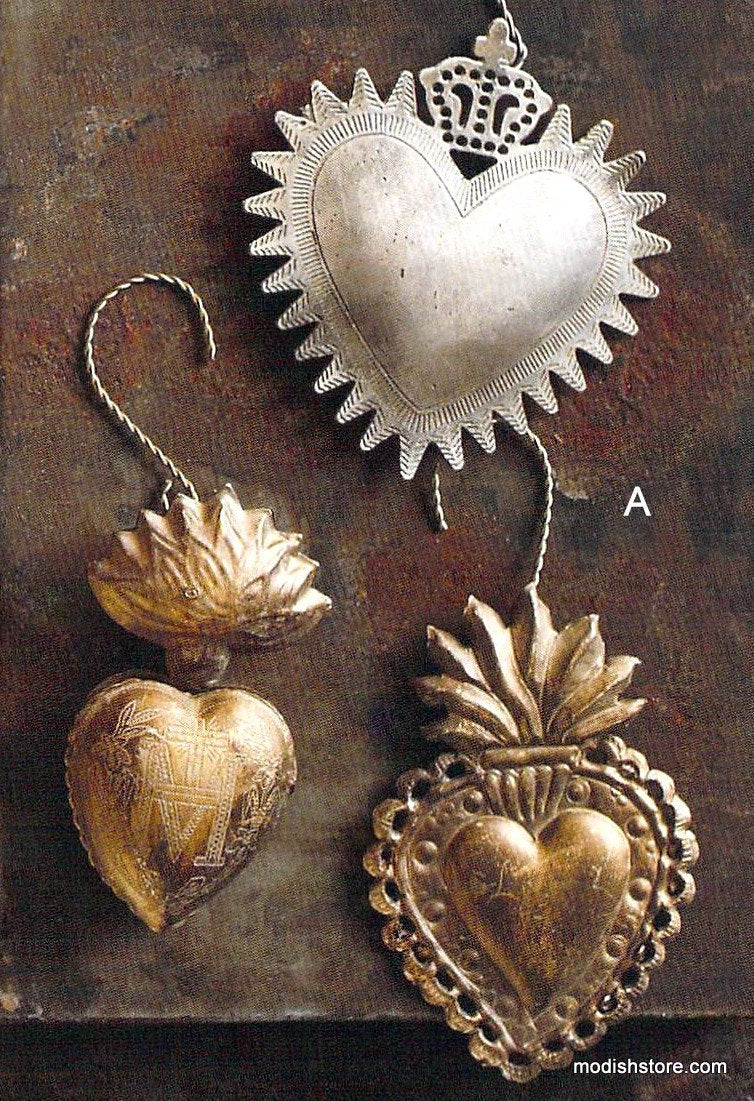 Roost Milagro Heart Ornaments