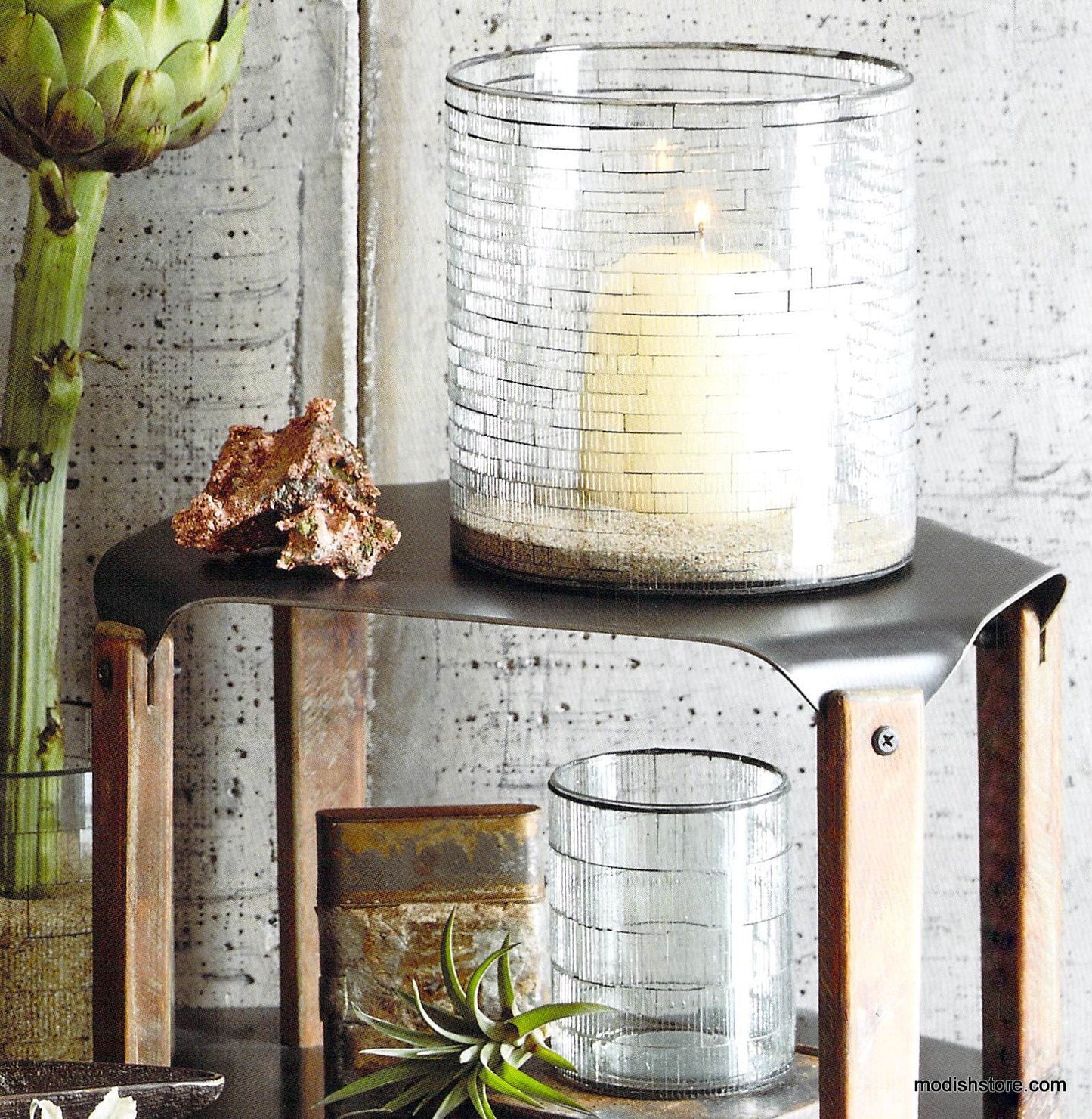 Roost Tessel Hurricanes & Votive Holder