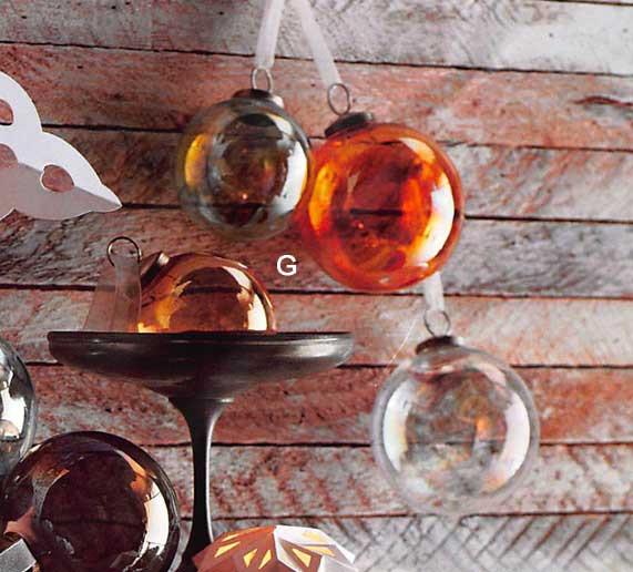 Roost Iridescent Glass Orb Ornaments