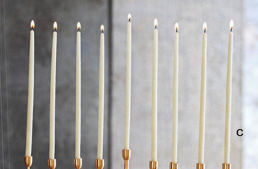 Roost Beeswax Thin Tapers - Set of 18