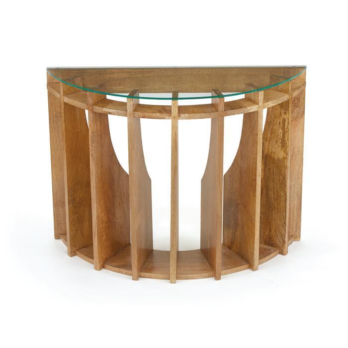 Plymouth Console With Glass Top by GO Home