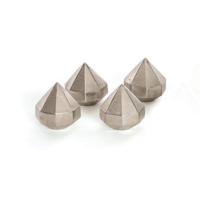 Set Of Four Diamond Paperweights by GO Home