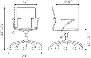Zuo Trafico Office Chair