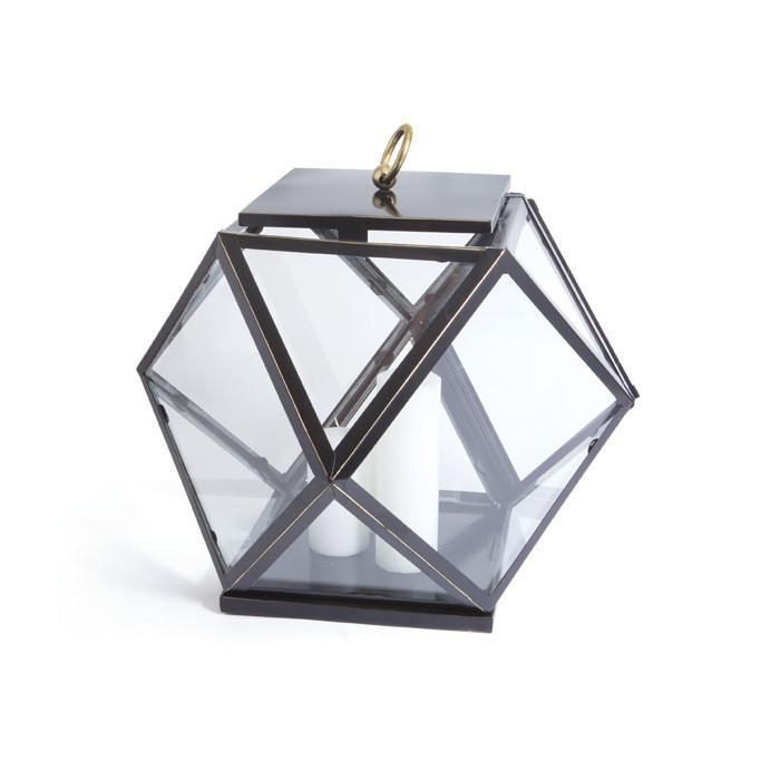Diamond Glass Lantern by GO Home