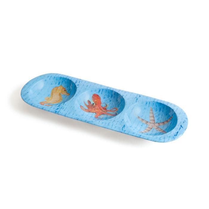 Sanibel Three Part Dish - Set of 2 by GO Home