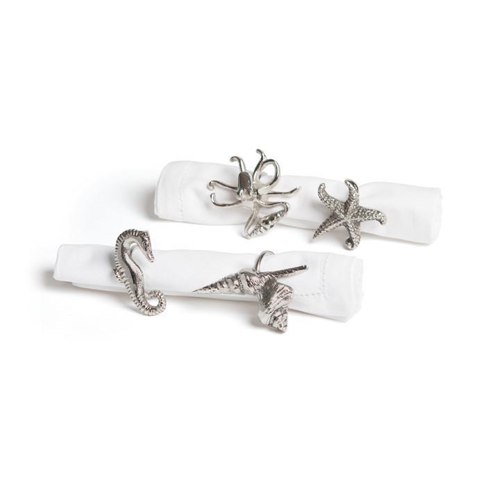 Set of Four Aquarium Napkin Rings - Set of 2 by GO Home