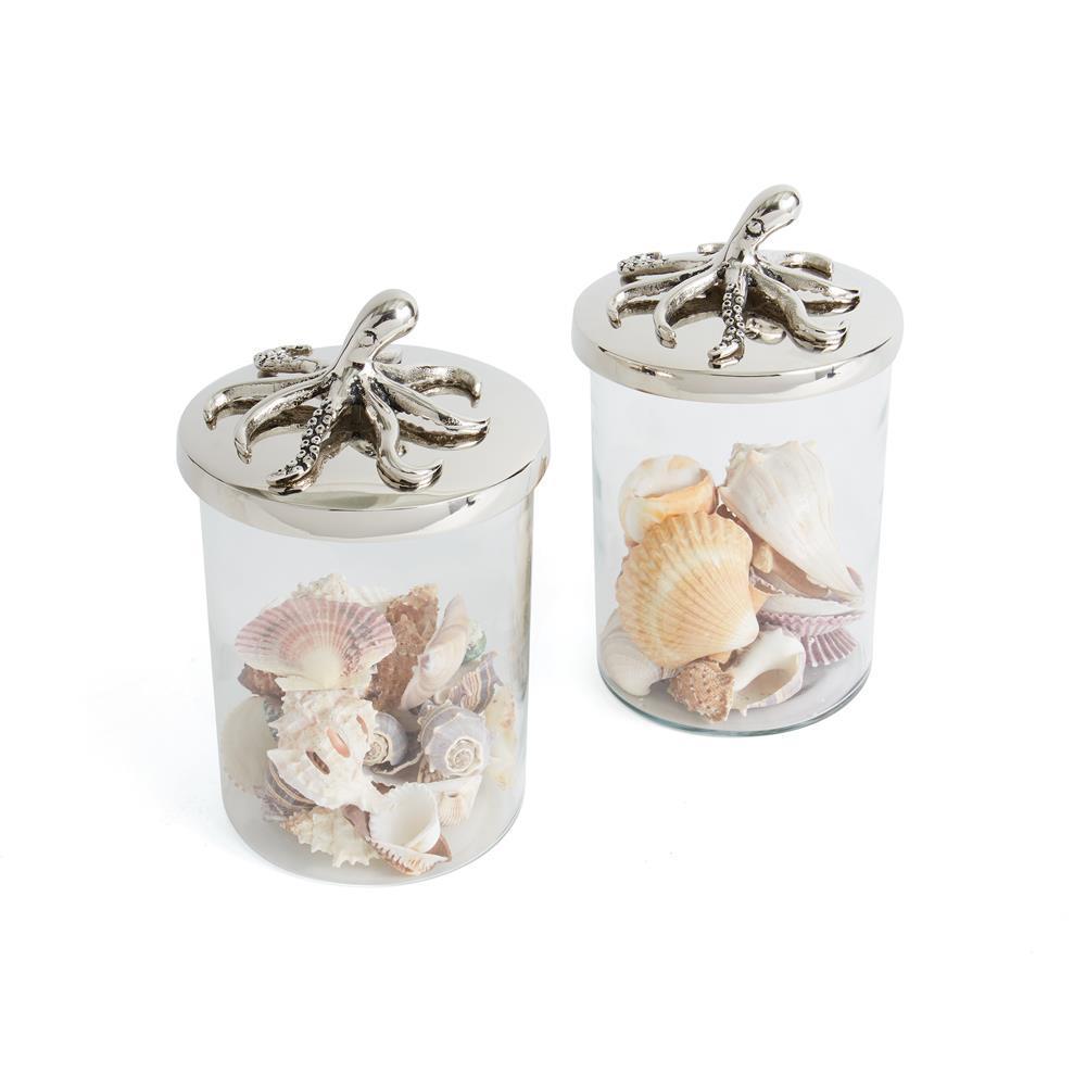 Pair of Octopus Jars by GO Home