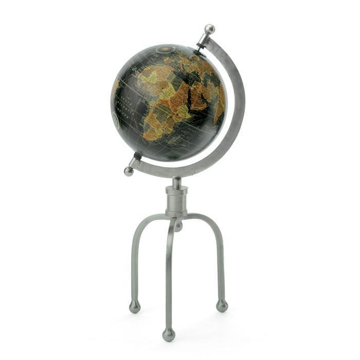 Iron Industrial 3 Leg Stand Globe by GO Home