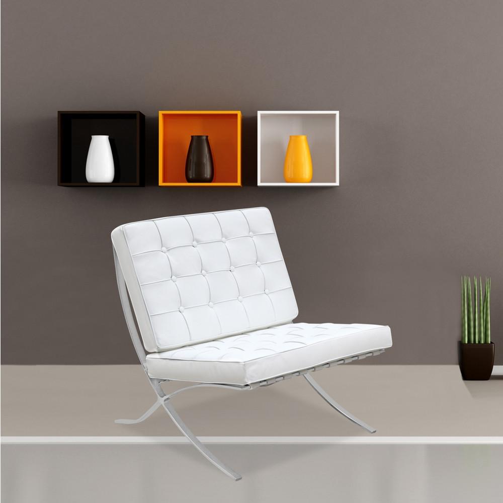 Fine Mod Imports Pavilion Chair in Italian Leather