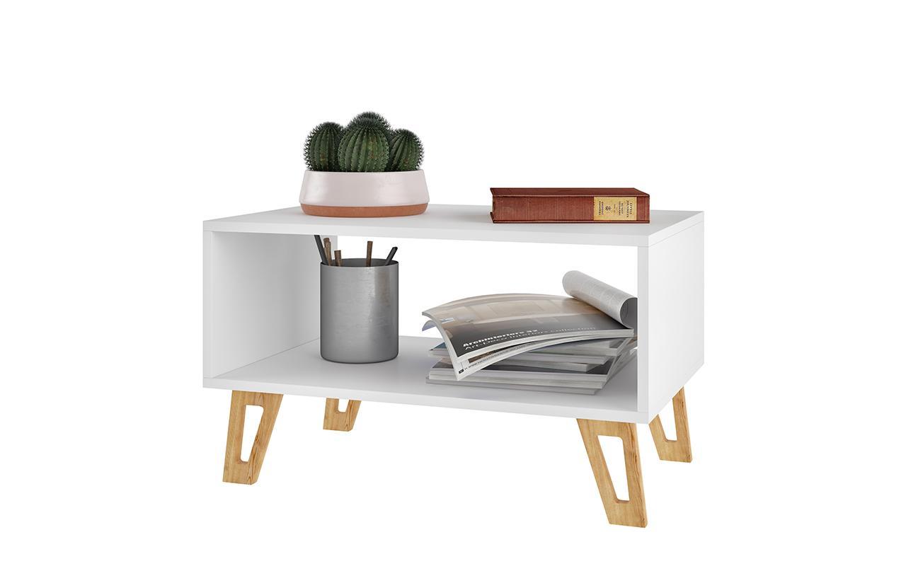Manhattan Comfort Doris 26.57" 1- Open Cubby Mid Century Coffee Table
