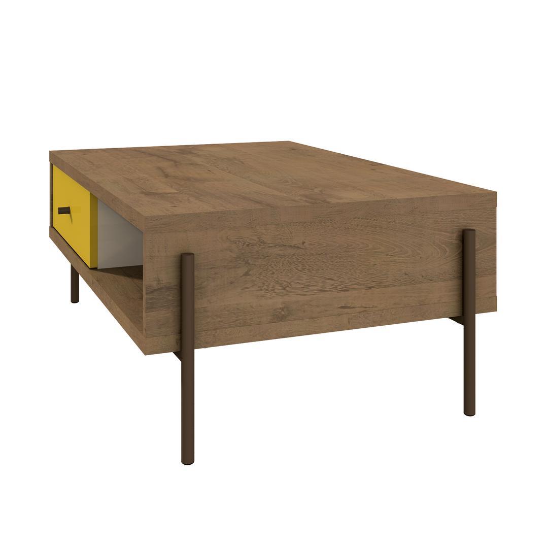 Manhattan Comfort Joy Double-sided 2-Drawer End Table