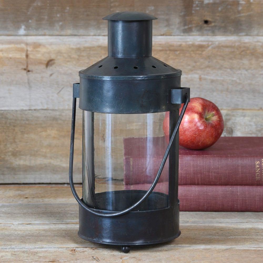 HomArt Revere Metal Lantern - Black Waxed