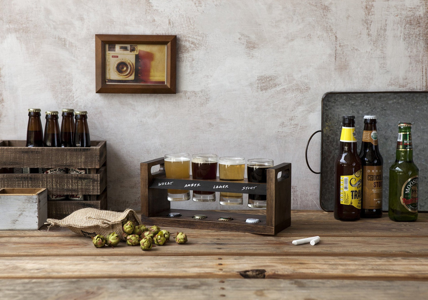 Picnic Time Craft Beer Flight - Set of 2