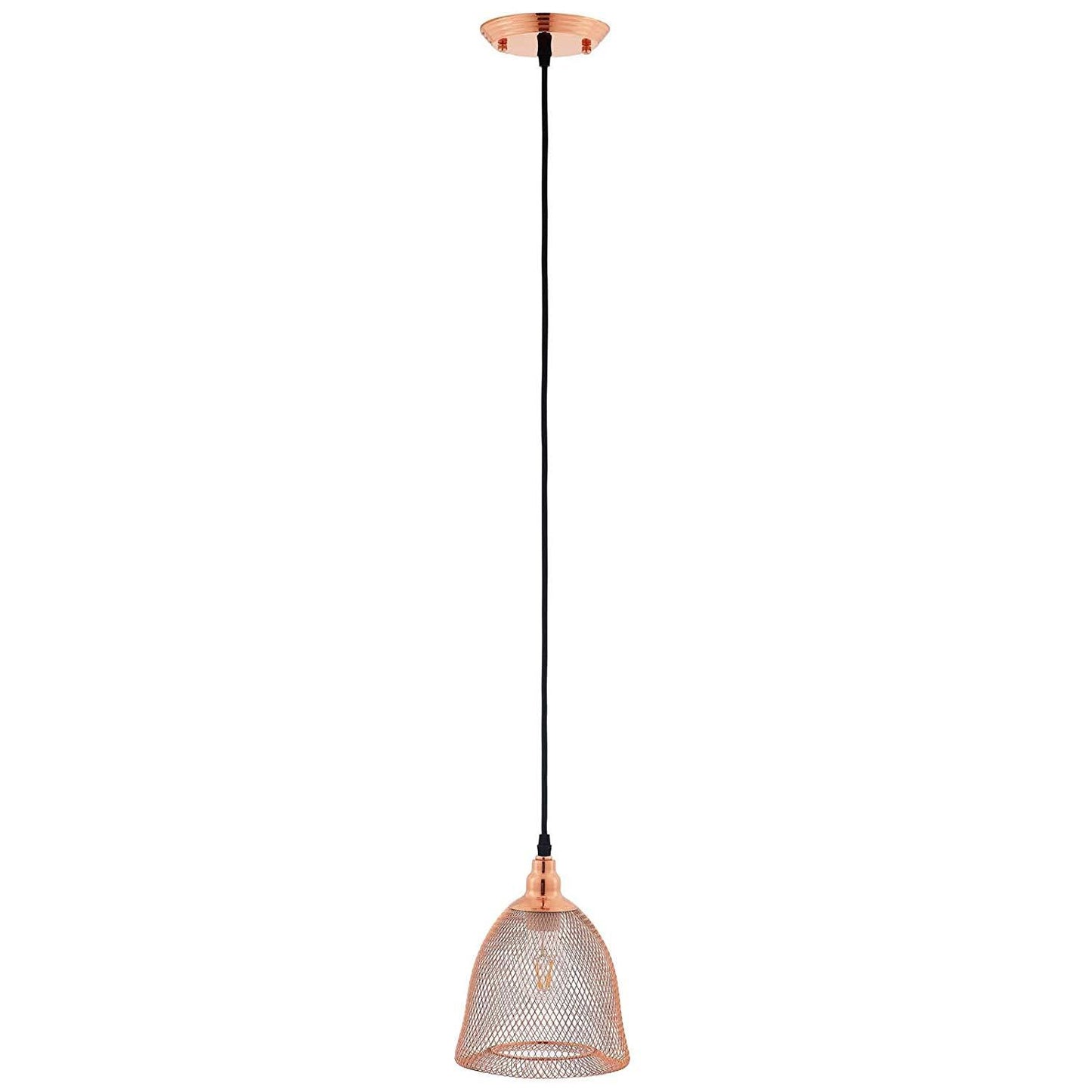 Modway Glimmer Bell-Shaped Rose Gold Pendant Light