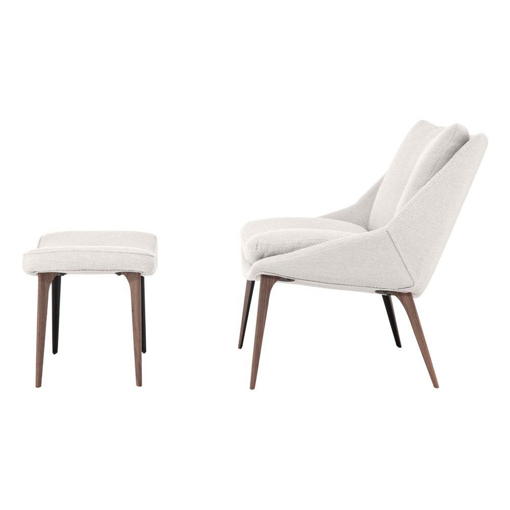 Modloft Columbus Lounge Chair and Ottoman