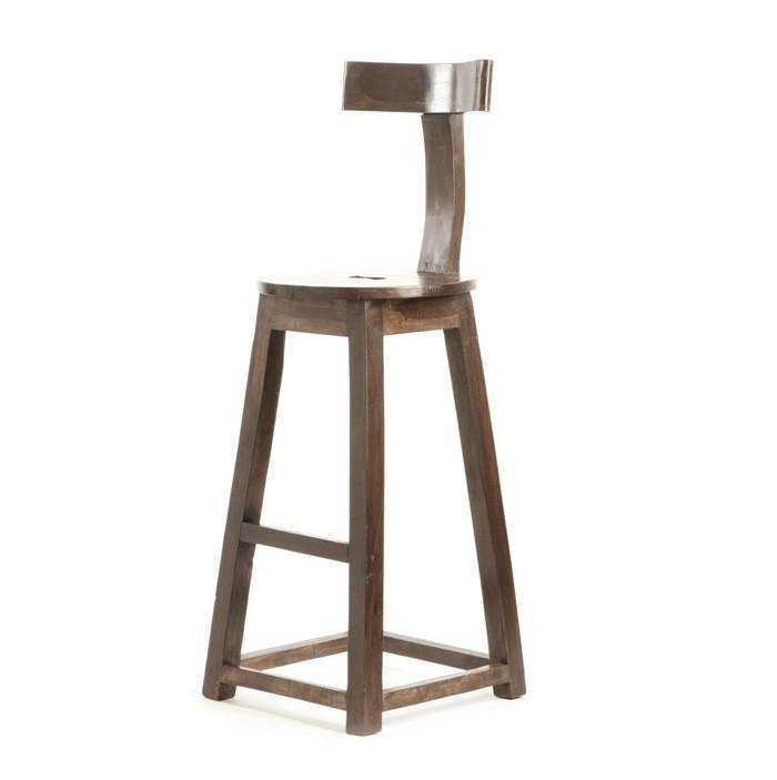30" Rustic Wooden Barstool by GO Home