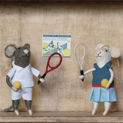 HomArt Tennis Player Guy Mouse - Set Of 6