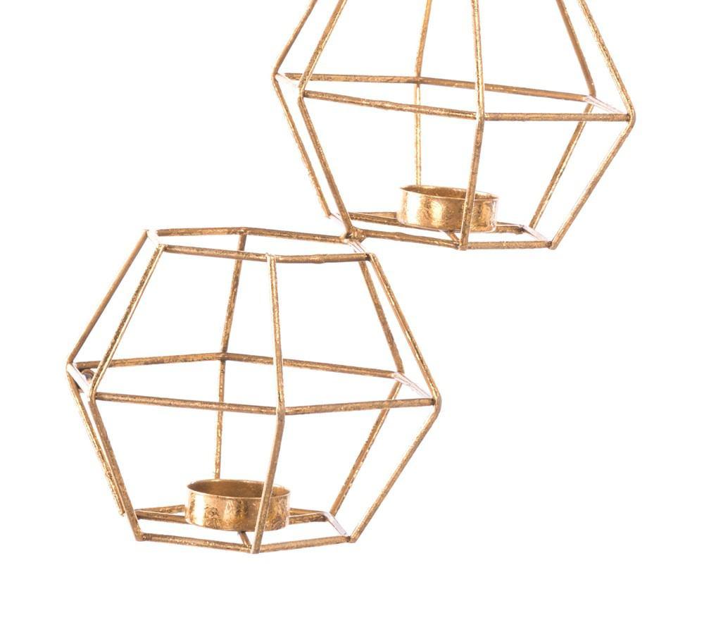 Zuo Wall Candle Holder Gold - Set Of 5