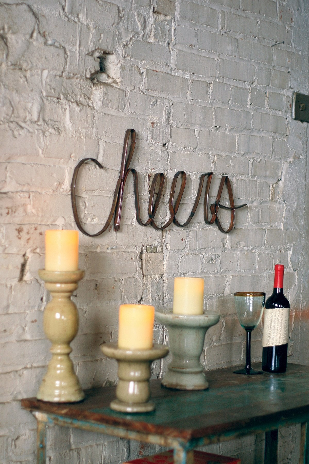 Kalalou Scrap Iron Cheers - Set Of 2