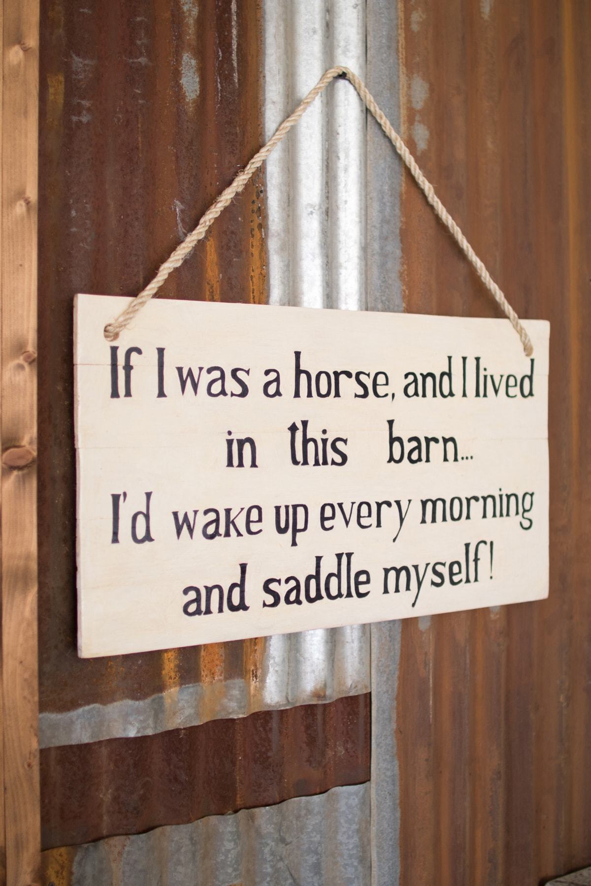 Kalalou Painted Wood Barn Sign