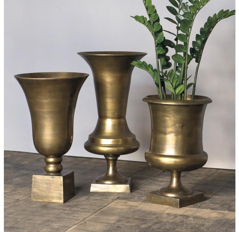 Gold Leaf Design Group Drum 29" H Urn