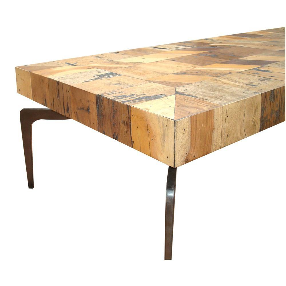 Moe's Home Collection Gajel Coffee Table With Metal Legs
