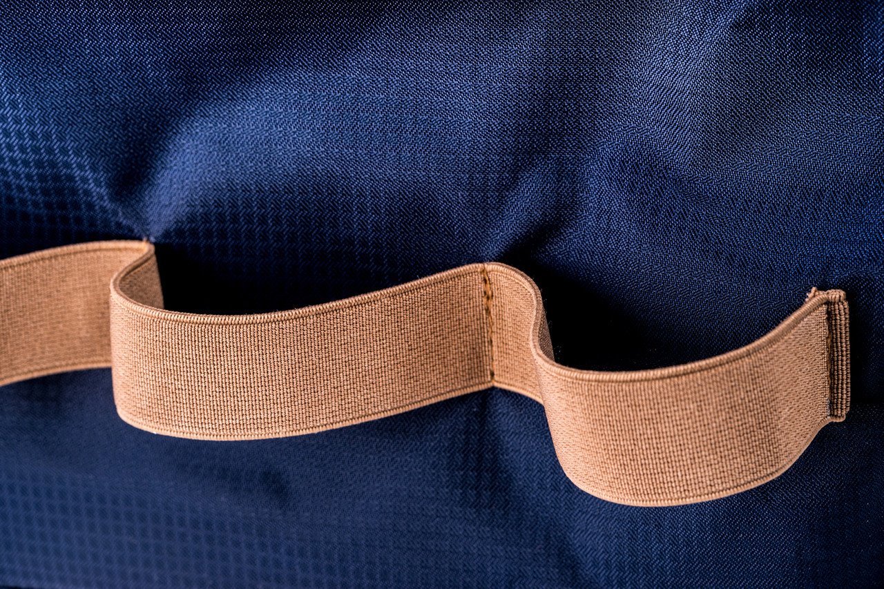 Bey-Berk Blue Ballistic Nylon Travel Dopp Kit