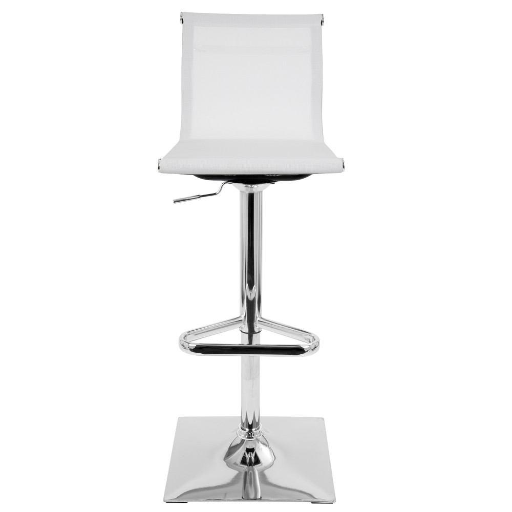 LumiSource Mirage Height Adjustable Barstool with Swivel