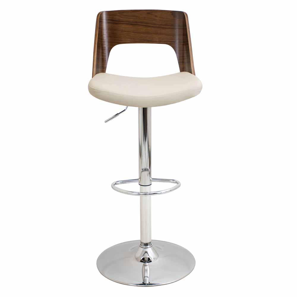 LumiSource Valencia Height Adjustable Barstool with Swivel